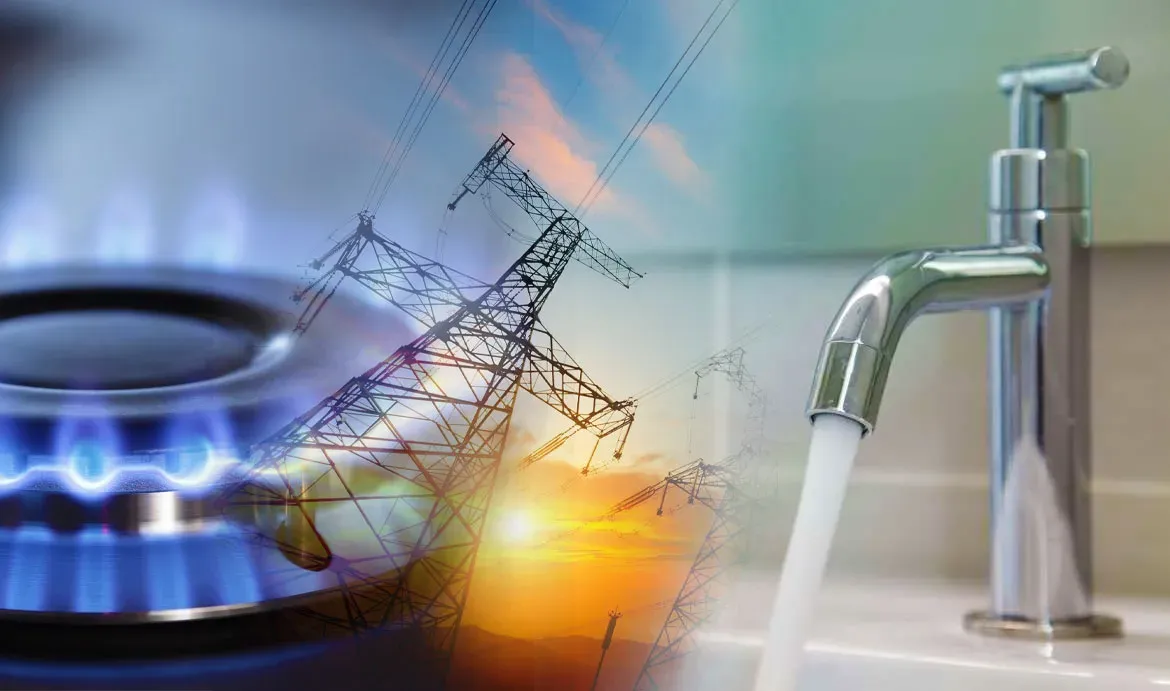 Commercial gas, electricity and water utilities